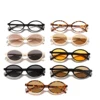 2025 New Elliptical Small Frame Bookworm Fashion Trendy For Women's High End Sensation Sunglasses 1