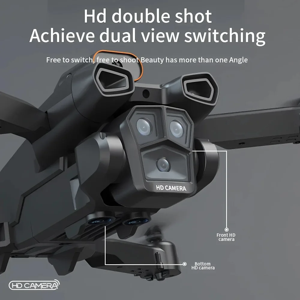 H12 Mini Drone 8K Professinal Three Camera Wide Angle Optical Flow Localization Four-way Obstacle Avoidance RC 8000M