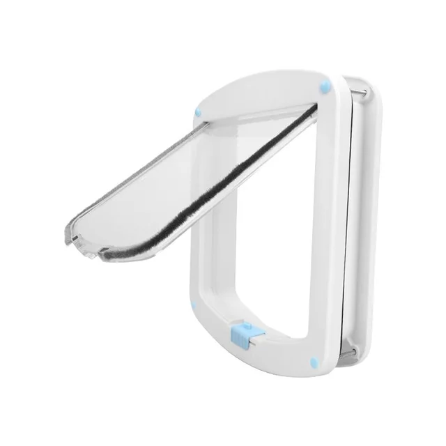 Automatic Opening Pet Cat flap Door Microchip Recognition Self-Closing QuietSeal 2-Way Entry for House Wall Glass Dog Doors 5