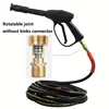 360 ° rotary joint - anti winding pressure cleaning hose joint solid brass M22-14 rotary joint for connecting spray gun to hose 2