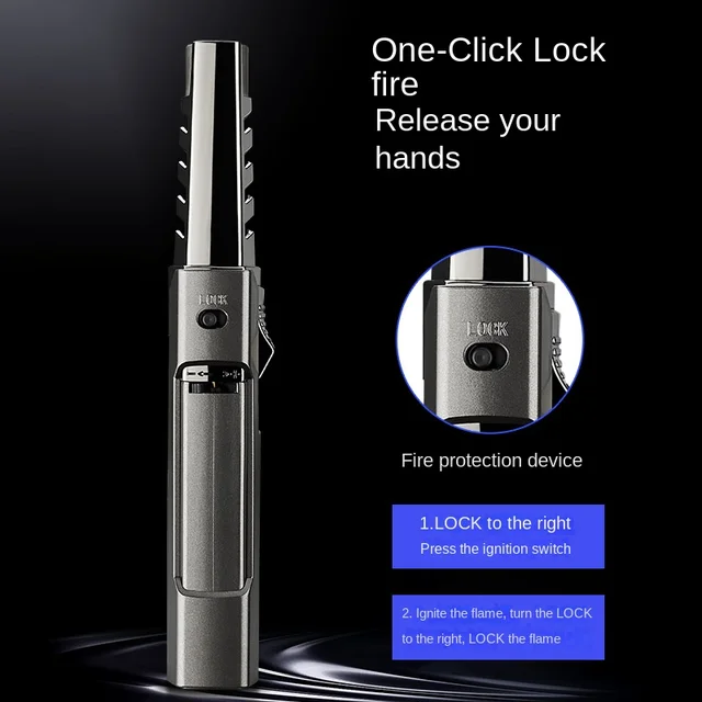 Torch Blue Flame Jet Gas Lighter Spray Gun Kitchen Cooking Smoking Accessories Windproof Turbo  Jewelry Welding Cigar Lighters - Image 3