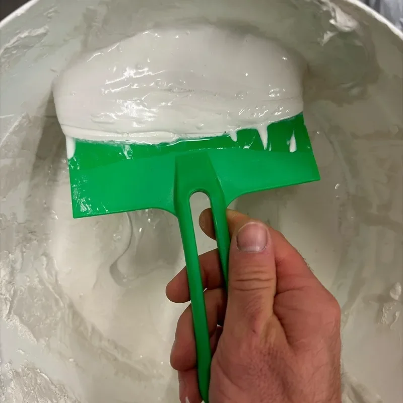 Description Picture 4 of item5/1pcs Curved Bucket Scoops Putty Knife Scraper Spackle Paint Drywall Finishing Plaster Scraping Decals Patch Construction Tools