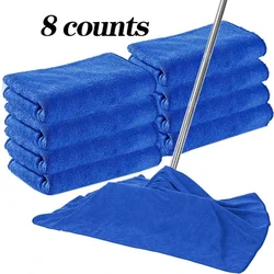 Premium Microfiber Cleaning Cloths - High Absorbency, Reusable Multi - Purpose Towels for Home and Surfaces (8 - Pack) (Blue)