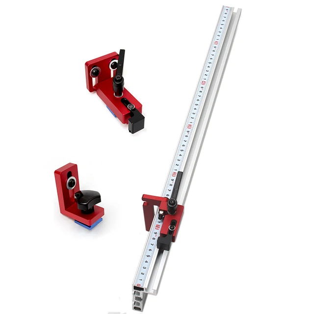 Holzbearbeitung Flip Sah Tabelle Zaun W/Klammern System Aluminium