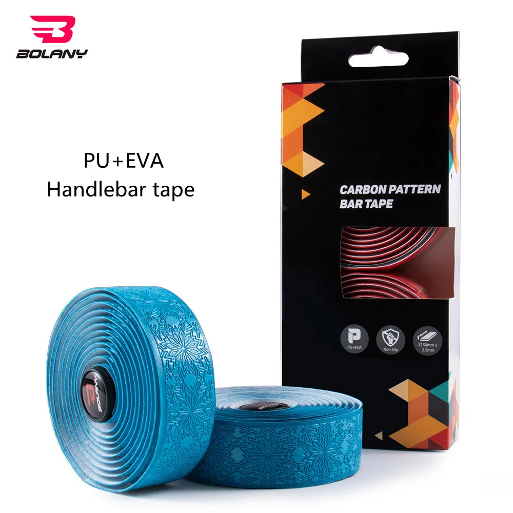 

Bicycle Handlebar Tape Road bike PU+EVA ultra light Non-slip shock-absorbing breathable bar tape Cycling Wrap End Plug