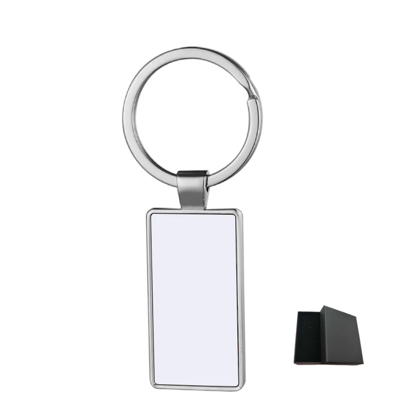 Customisable Double-Sided Rectangular Keychain - Personalized Gift with Images or Text