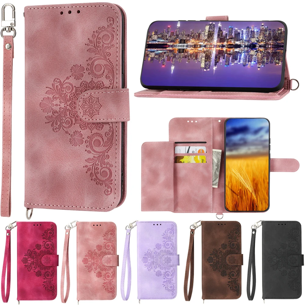 Cover A Libro Per OPPO Realme 10 4G: Custodia In Pelle PU E Silicone TPU Antiurro Con Portacarte (Wine Red)