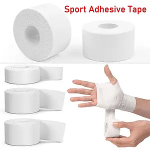 Cinta adhesiva médica de algodón resistente al agua, vendaje elástico para  el cuidado de lesiones por tensión deportiva, color blanco Premium, 1  unidad - AliExpress