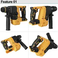 Brushless Electric Cordless Rotary Hammer Drill Dual Functionality Rechargeable Hammer 26mm Impact Drilll For Dewalt 18V Battery 2