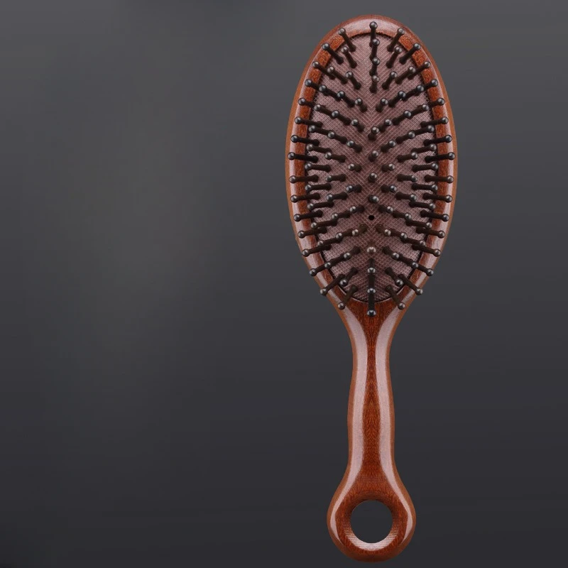 Description Picture 3 of itemNatural Sandalwood Comb Scalp Massage Relax Airbag Brush Head Blood Circulation Smooth Hair Anti Static Wooden Massage