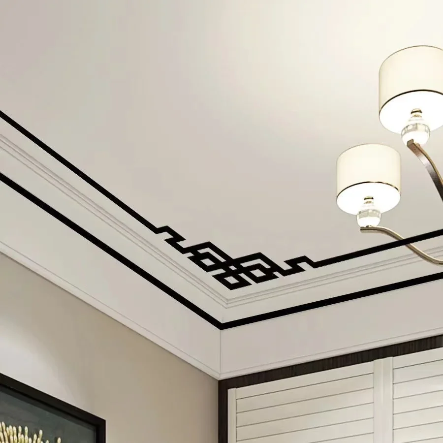4Pcs 3D Acrylic Mirror Corner Stickers Geometry Gold Modern Room Bathroom Decor Edge Strip Corner Line Wall Decor Supplies
