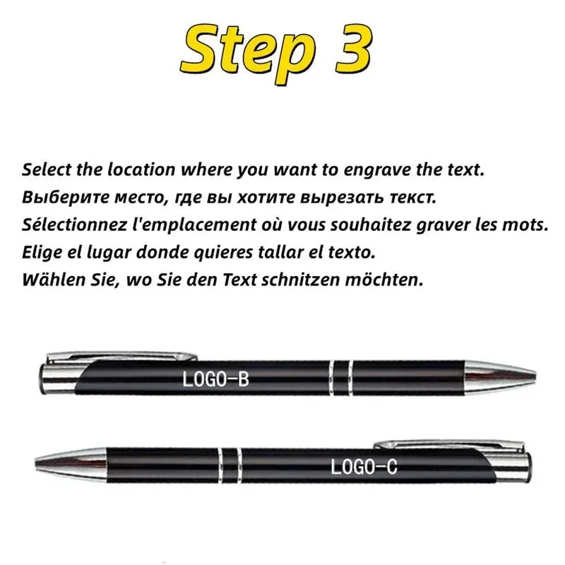 100pcs/lot Hot Sell Metal Ballpoint Pen Support Advertising Personalized Pen Advertising Promotional Gift