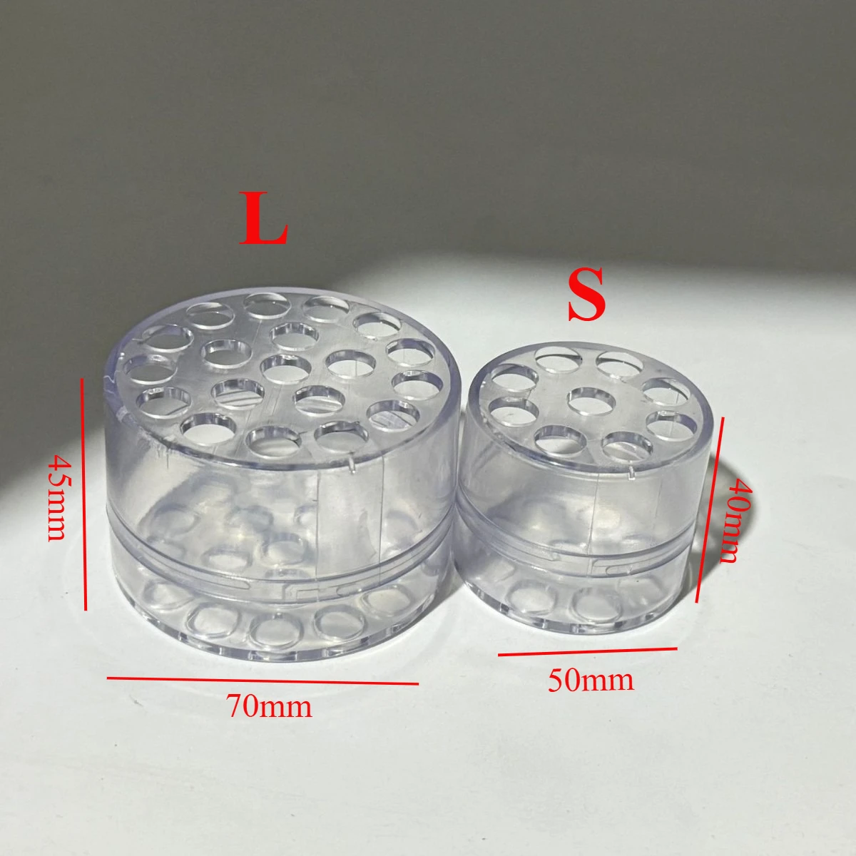 Clear Plastic Spiral Ikebana Stem Holder for Floral Arrangements