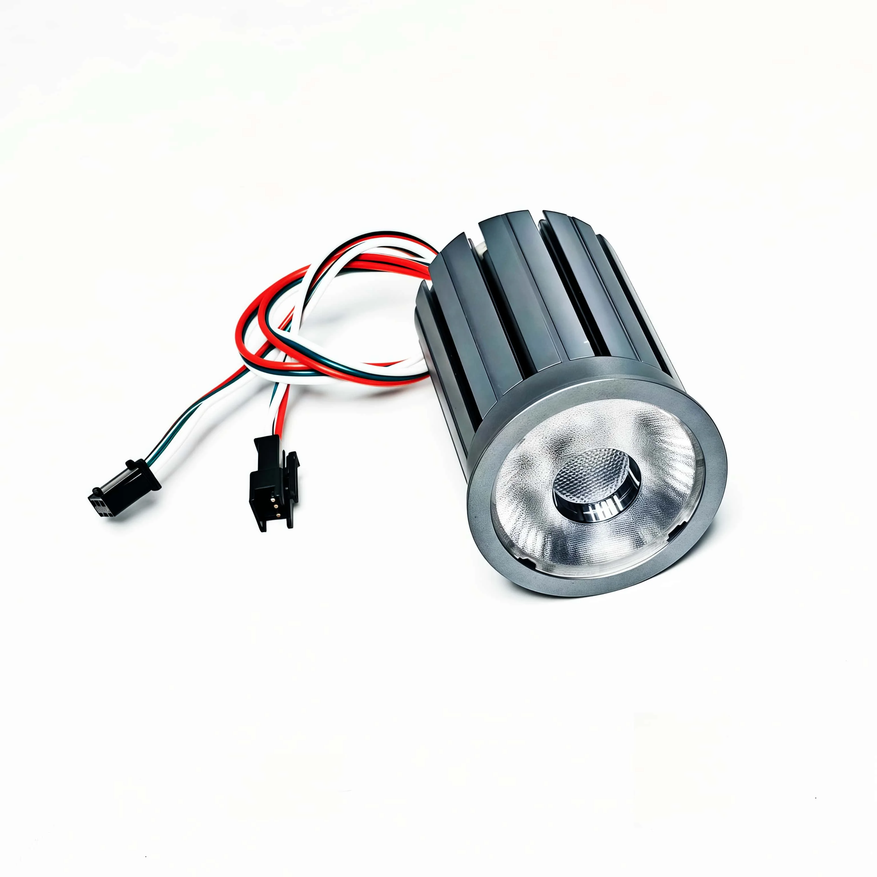 5개/팩 10W-25W DC24V WS2811-RGB/WS2814-RGBW IC 주소 지정 가능 LED 스마트 픽셀 스포트라이트 D50mm 실내 3핀 JST 입출력 15도