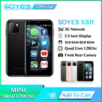 Original New SOYES XS11 Mini Cute Smartphone 1GB 8GB 2.5'' MT6580A Quad Core Android 6.0 1000mAh 2.0MP Small Pocket Mobile Phone 1