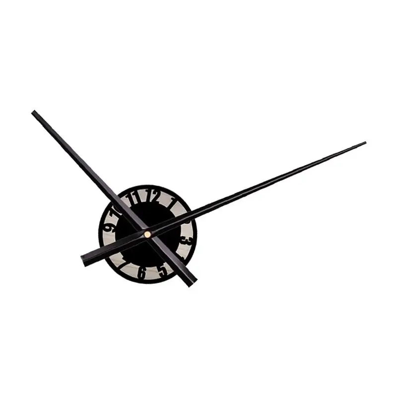 Wall Clock Decoration Round Long Hands Sturdy Elegant Analog Clock Silent Sweep Wall Clock for Bedroom Home Indoor School Office