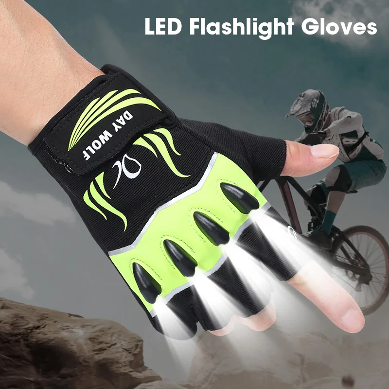 DAY WOLF  Led Gloves Finger lights