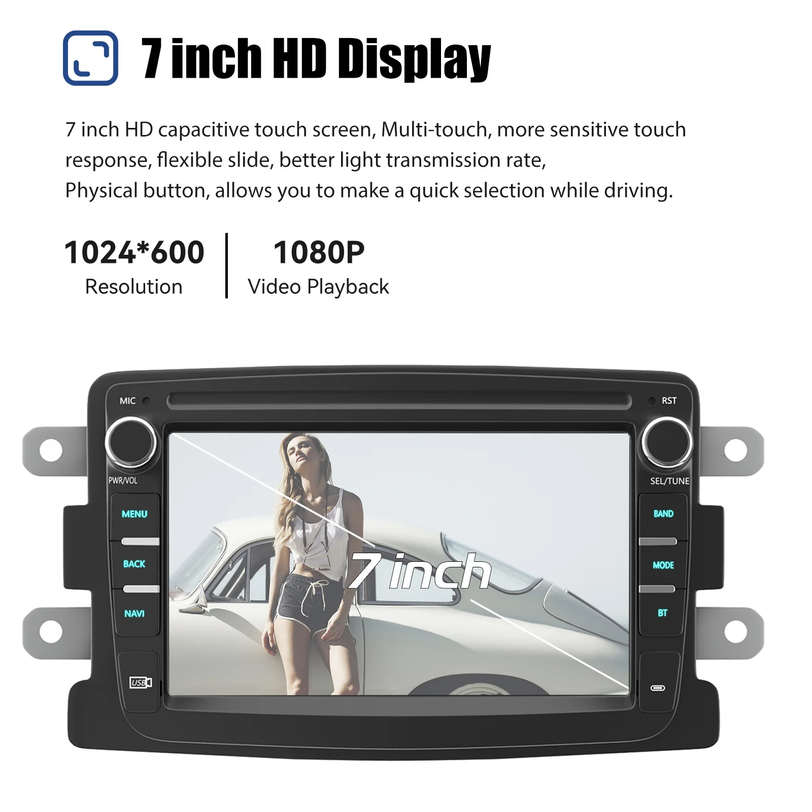 ESSGOO Android 14 Carplay Car Stereo Radio For Renault Dacia Duster Sandero Dokker Logan Lodgy Captur GPS SAT NAVI WIFI RDS BT