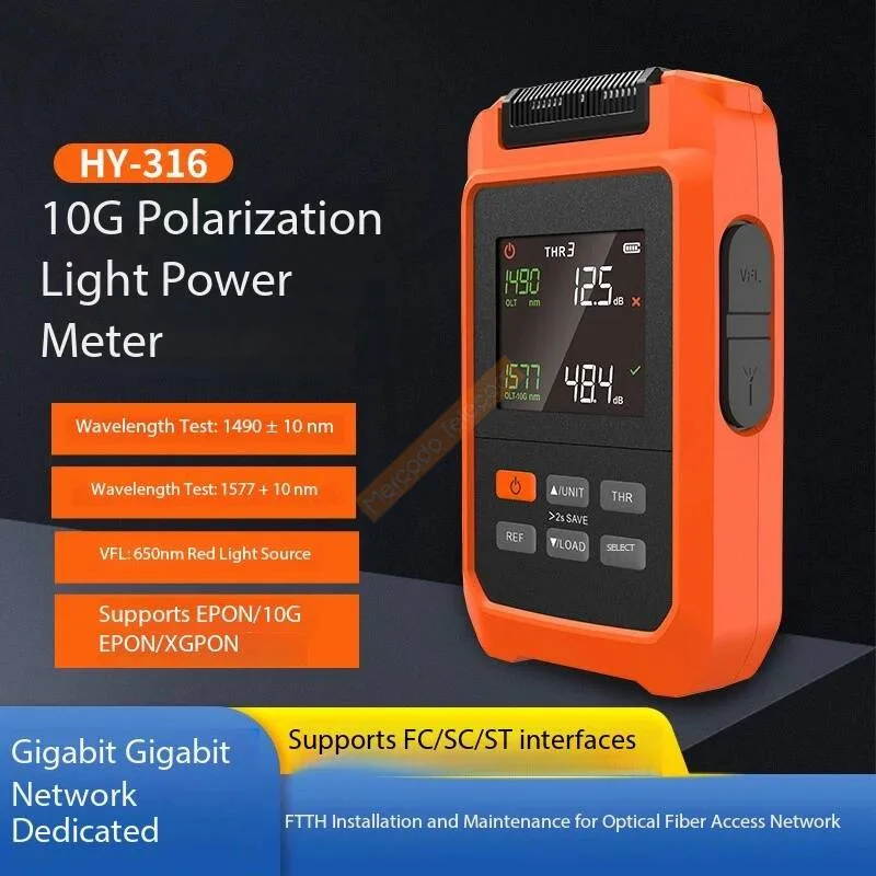 10G PON wavelength division optical power meter VFL 30mW 1577/1490 nm EPON/10G EPON/XGPON all in one
