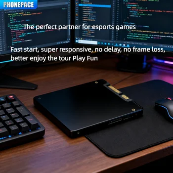 Fengpas Unità a Stato Solido SSD da 2,5 Pollici, Interfaccia SATA3.0 ad Alta Velocità, Velocità di Lettura 500M/S, Adatta per Desktop, Laptop e Progetti Fai-da-Te