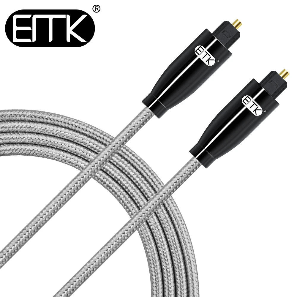 Cavo Ottico Emk 3.5 Cavo Mini Toslink A Toslink Cavo Audio Ottico In Fibra Spdif Digitale Per Amplificatore Tv Soundbar Xbox Ps4