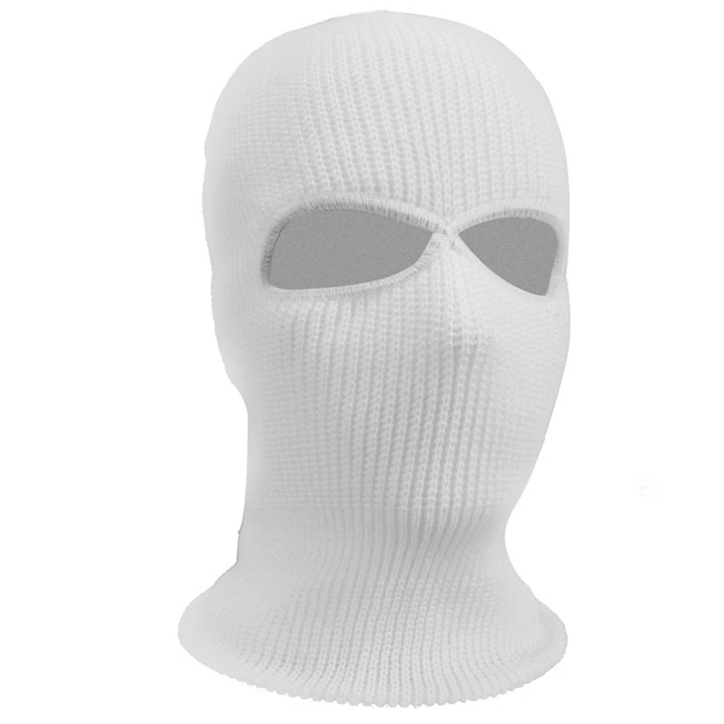 1pc Car Seat Headrest Cover Balaclava 2Hole Full Cover Halloween Christmas Funny Car Decoration Anti-theft Warning