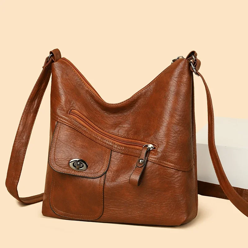 High Quality Big Casual Tote Female Shoulder Bag Soft Bolsas