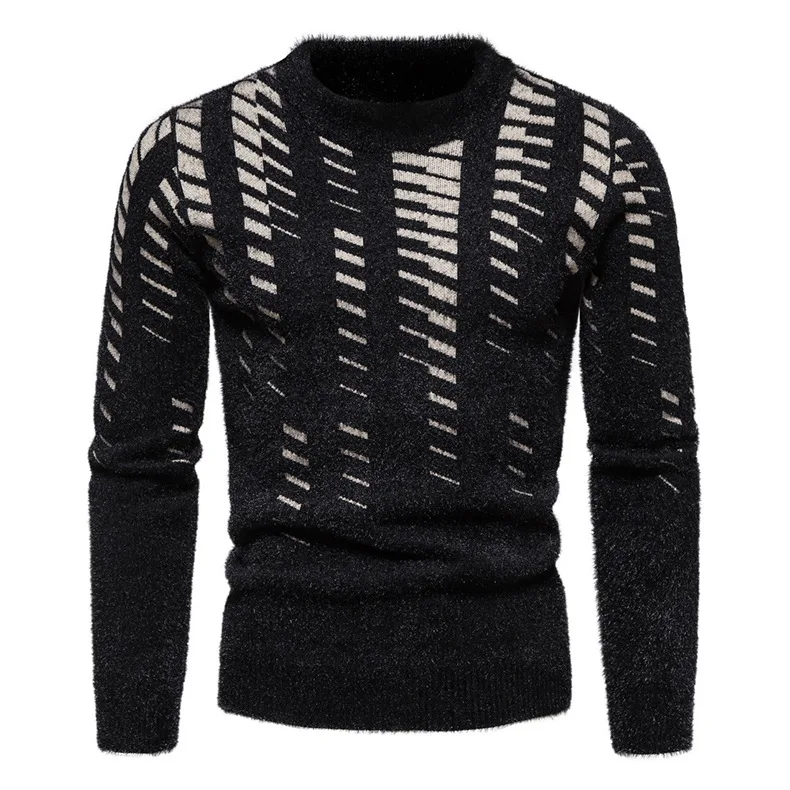 

Men Sweater Autumn New Warm Collar Pullover Casual Sweaters