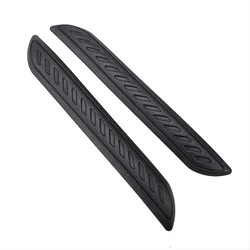 Universal Car Bumper Anti - Collision Rubber Protector Strips - Set of 2, Scratch - Resistant Edge Guards (Black)