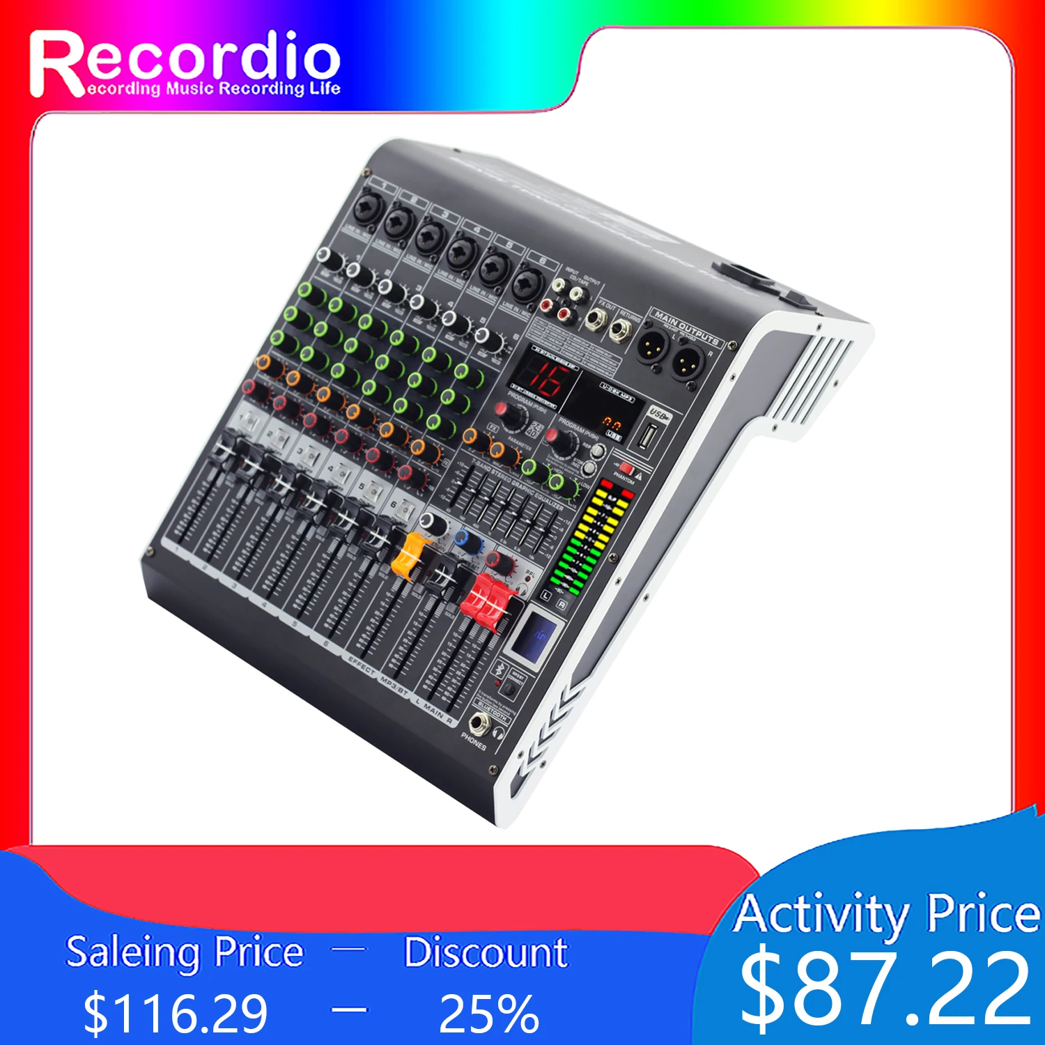 power mixer ashley 8ch usb