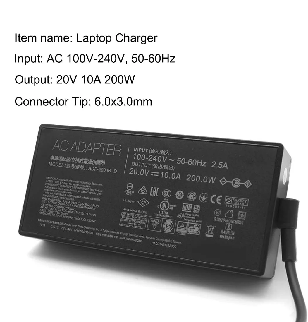 ASUS 純正 200W 20V 10A ACアダプタープラグ6.0x3.7mm adp-200jbd.jpg