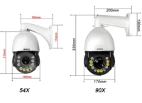 Croisière de suivi automatique polychrome infrarouge laser 8MP 4K 90X Zoom optique 360 °   Caméra dôme de surveillance IP Onvif POE PTZ 2