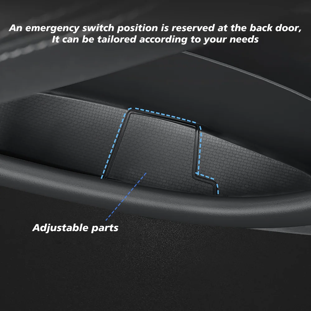 4 Pcs For Tesla Model Y Juniper 2025 Launch Door Side Storage Box Full-Cover Fro