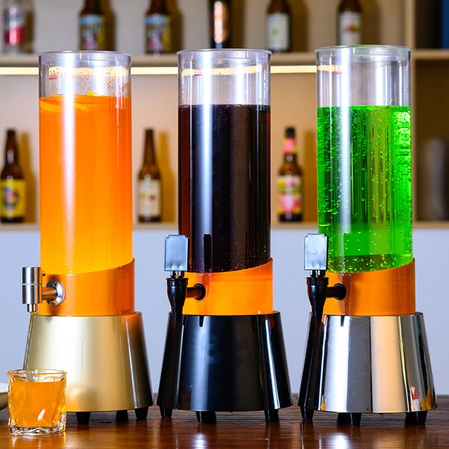 Cold Draft Beer Tower Dispenser with LED Flashing Light, Popular for Bar,  Party, Home, Restaurant, Gift for Men, 3 Liters - AliExpress