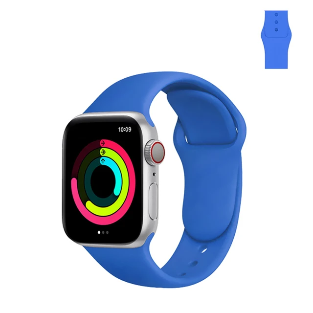 Sport Silicone Strap for Apple Watch Band 45mm 41mm 40mm 38mm Soft Bands Waterproof Wristbands for iWatch Series 7 SE6 5 4 3 2 1 18