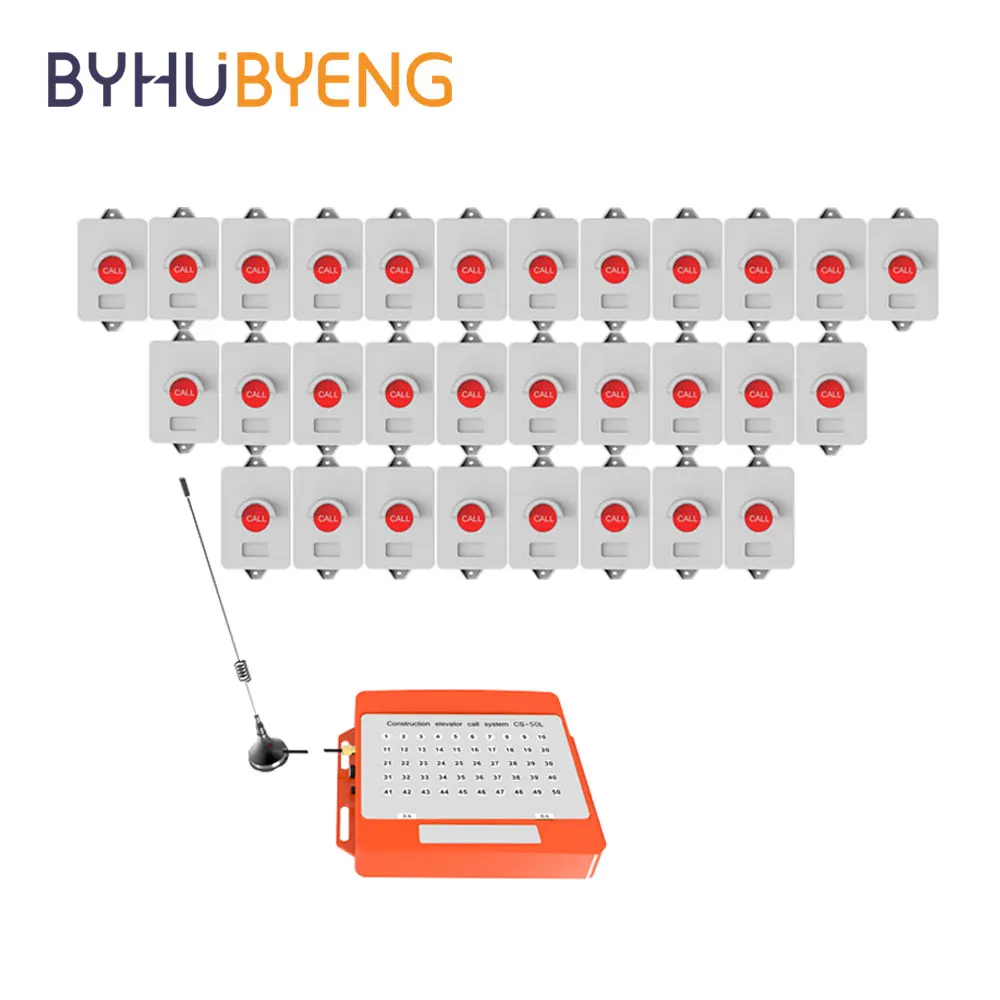 30 Buttons 1 Receiver Building Lift Construction Wireless Site Elevator Call Long Range Receiver Host For Bell