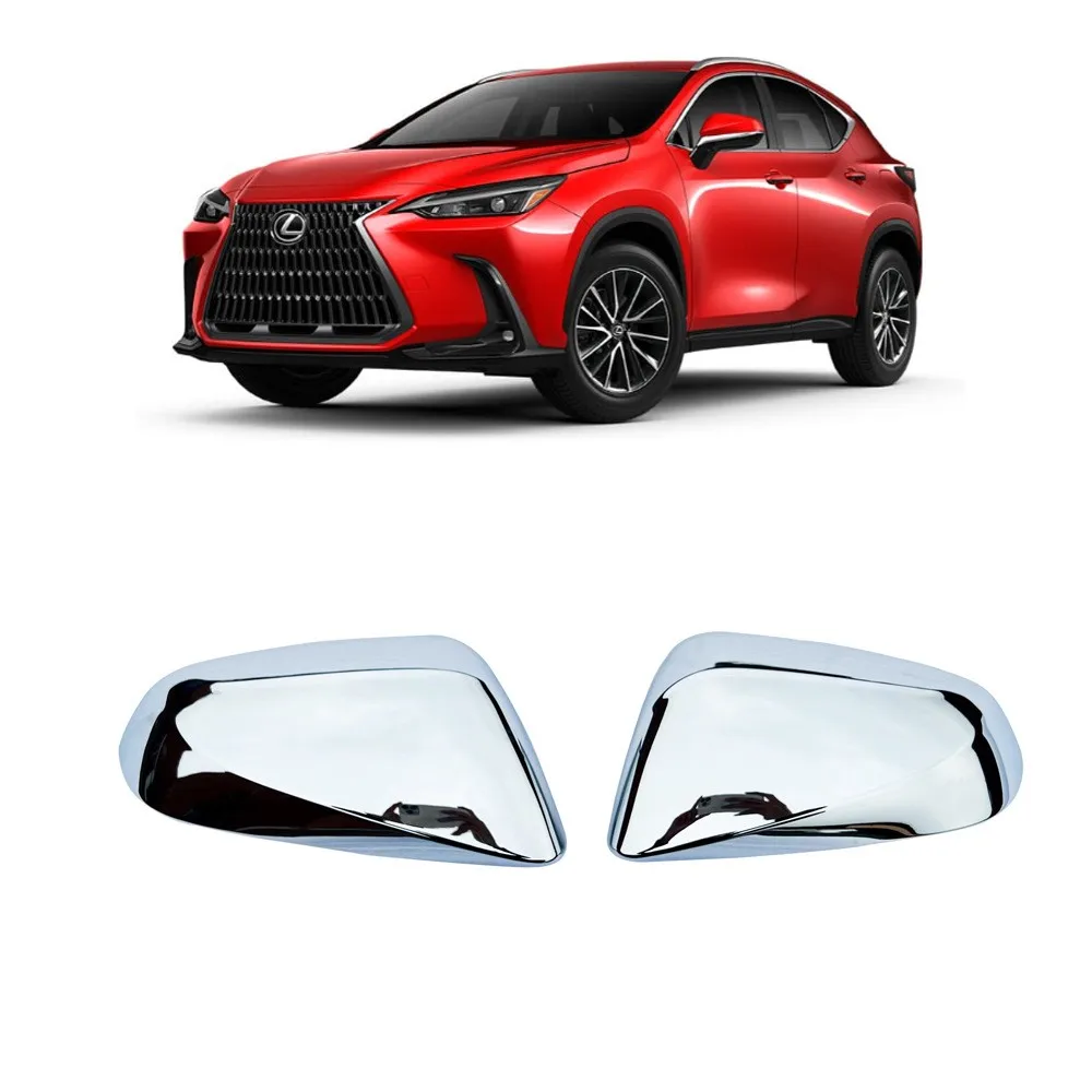 Side Rearview Mirror Cap Wing Mirror Cover Chrome ABS For 2022 Lexus NX