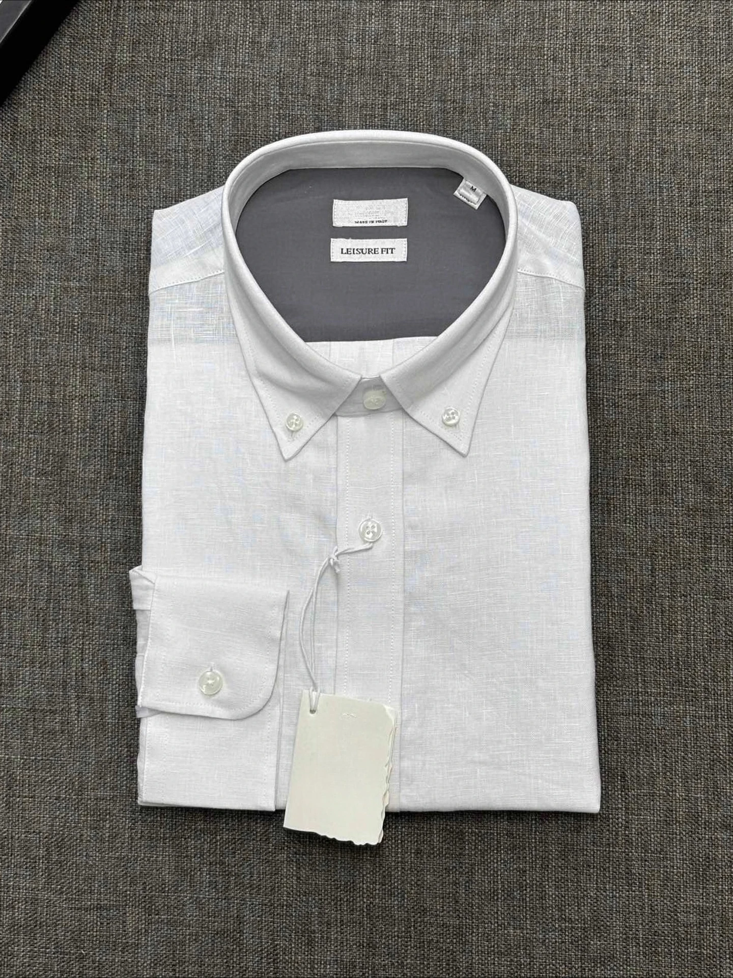 BC linen shirt loose button neck breathable old money style long sleeve business casual shirt - Image 2