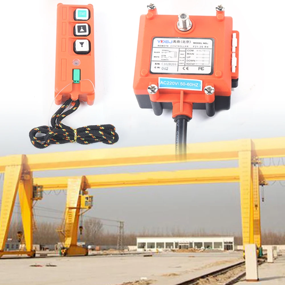 Control Transmitter Radio Remote For Crane 100m Controller Suitable For Miniature Electric Hoist And Winch - 3