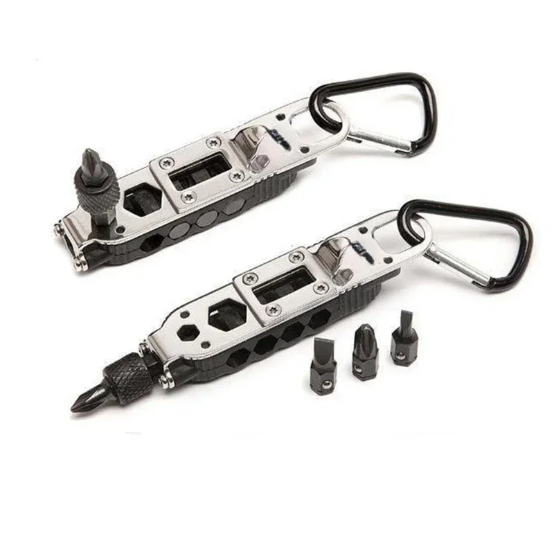 

Multifunctional Mini Outdoor Daily Household EDC Keychain Shape Screwdriver Portable Steel Maintenance Tool