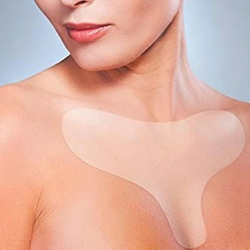 Silicone Anti Wrinkle Patches For Chest Lift Tapes Pads Necklift checklift Reusable Chest Skin Wrinkle Remover Pad Sticker 3