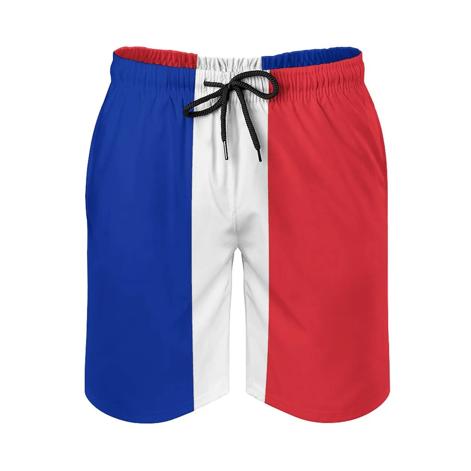 

Anime Beach Pants Flag of France French Flag Loose Stretch Causal Graphic Cool Hawaii Pants Basketball Adjustable Drawcord Breat