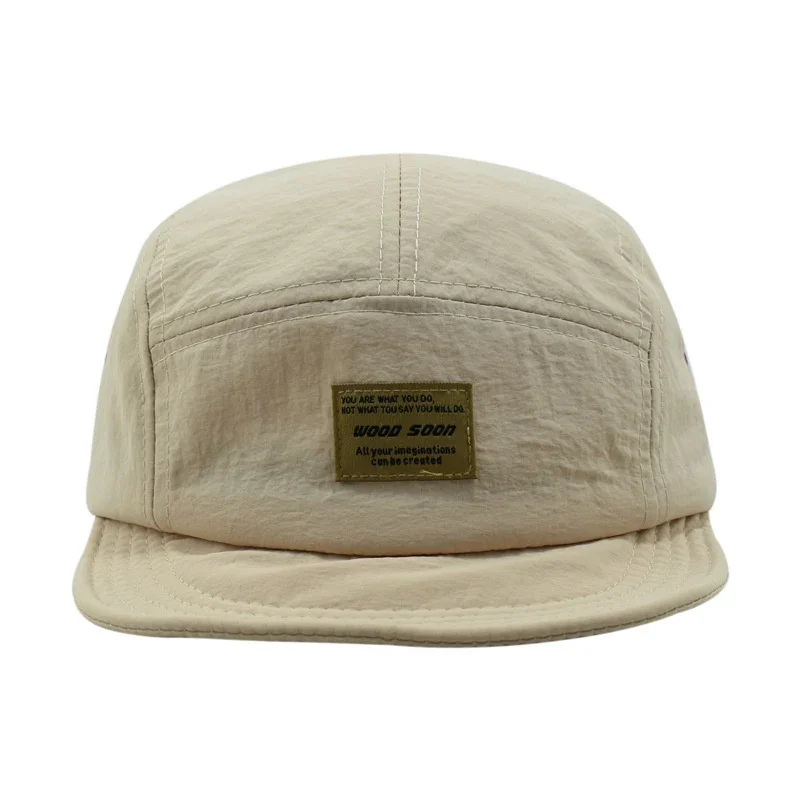 Fashion 5 Panel Baseball Cap Snapback Caps Quick-drying Flat-brimmed Hat for Men Women Adjustable Summer Casual Sunscreen Hats 3