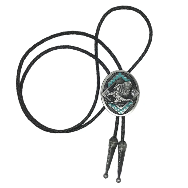 

Уникальный элегантный галстук-боло ручной работы с резьбой, ковбойский галстук-боло, ожерелье