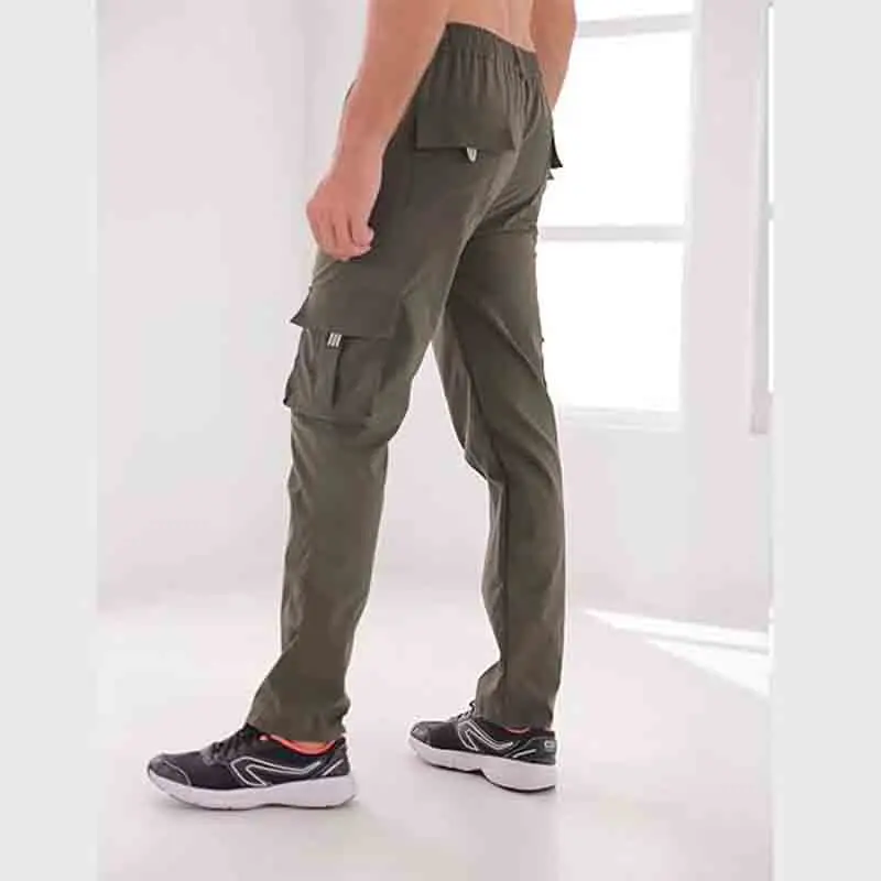 Men Outdoor Cargo Pants Lightweight Tactical Pant Hiking Jogger Classic Fit Multi Pockets Sports Work Trousers Brand Clothing