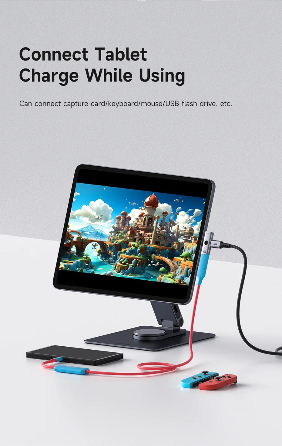 Dual USB C Adapter 2 in 1 Splitter Hagibis