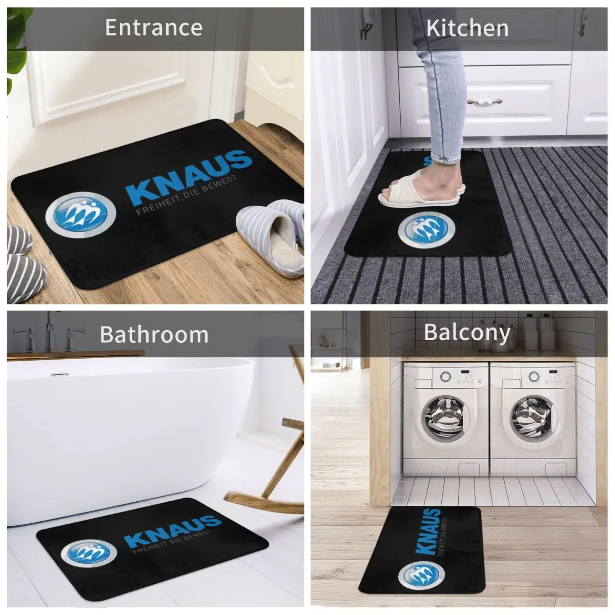 Knaus Caravan Anti-slip Doormat Floor Mat Dust-proo Carpet Rug for Kitchen Entrance Home Bedroom Footpad Mats 5