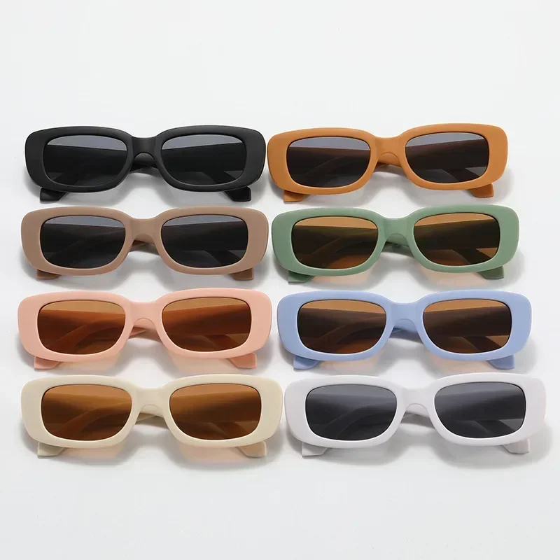 Sunglasses Children Cute Vintage Frosted Rectangle Outdoor Girls Boys Sweet Protection Classic Kids Eyewear UV400