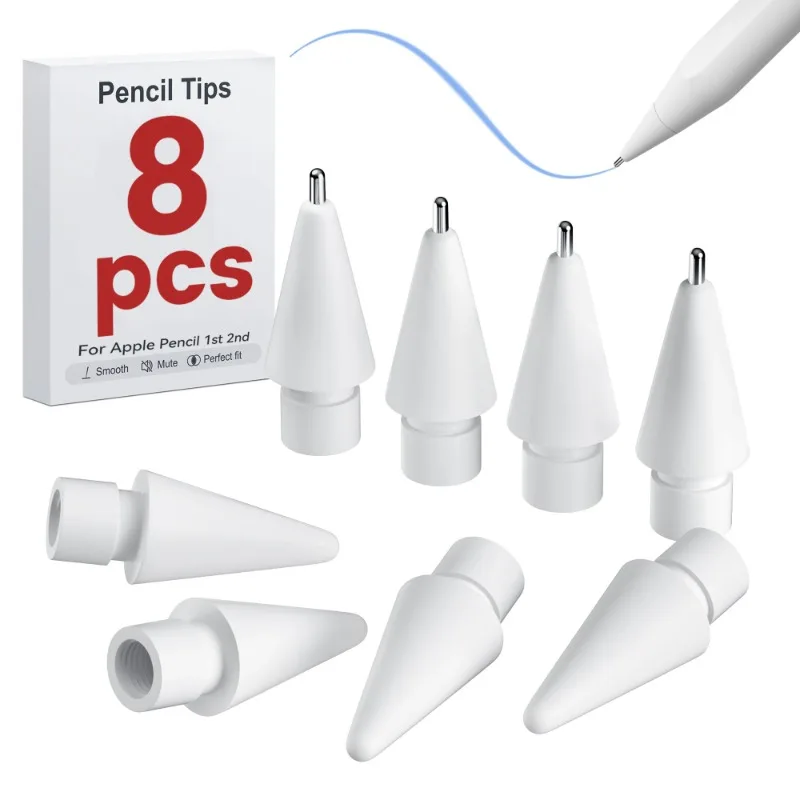 

Upgraded Replacement Tips for Apple Pencil 1st 2nd Generation Spare Nibs High Sensitivity Precision Control Tips for IPencil 1 2