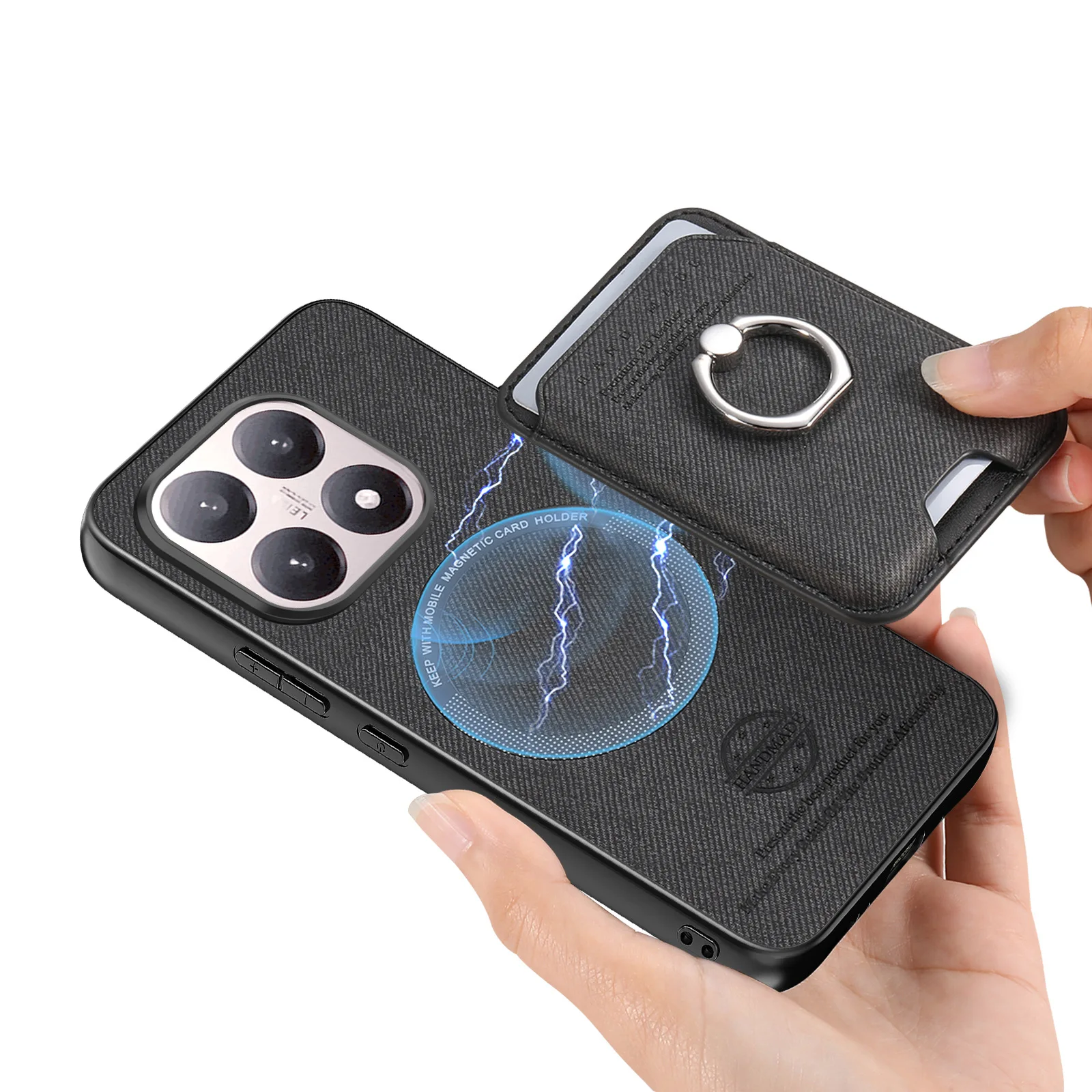 Premium 2-in-1 Detachable Leather Wallet Phone Case with Card Holder